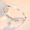 Fine Silver Hollow Bells Adjustable Bangle Bracelet For Women 3