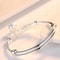 Fine Silver Hollow Bells Adjustable Bangle Bracelet For Women 4