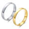 Gold Plated Simple Couple Wedding Engagement Ring 1