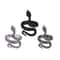 3pcs Snake Ring Set For Men And Women Hip Hop Ring Gothic Rings In Retro Gun Black 11