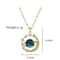 Starry Dream Astronaut Planet Moon Titanium Steel Necklace For Women 5
