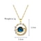 Starry Dream Astronaut Planet Moon Titanium Steel Necklace For Women 5