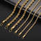 2 To 6mm Gold Rope Chain Necklace Waterproof Stainless Steel Twisted Rope Chain For Men And Women 0