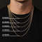 2 To 6mm Gold Rope Chain Necklace Waterproof Stainless Steel Twisted Rope Chain For Men And Women 1