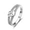 Sweet Cross Love Sterling Silver Ring For Women Romantic Proposal And Engagement Jewelry 0