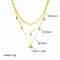 Butterfly Moon Lock Layered Necklace 316L Stainless Steel Choker With Blue Eye Pendant For Women 4