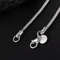 Solid Snake Chain Necklace 4560cm Silver Color 1mm 2mm 3mm Unisex Pendant Necklace Chain 5