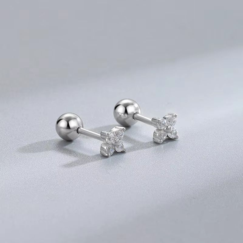 Hypoallergenic Heart Cartilage Earrings For Women Screw Back Helix Stud Earrings For Sensitive Ear 15