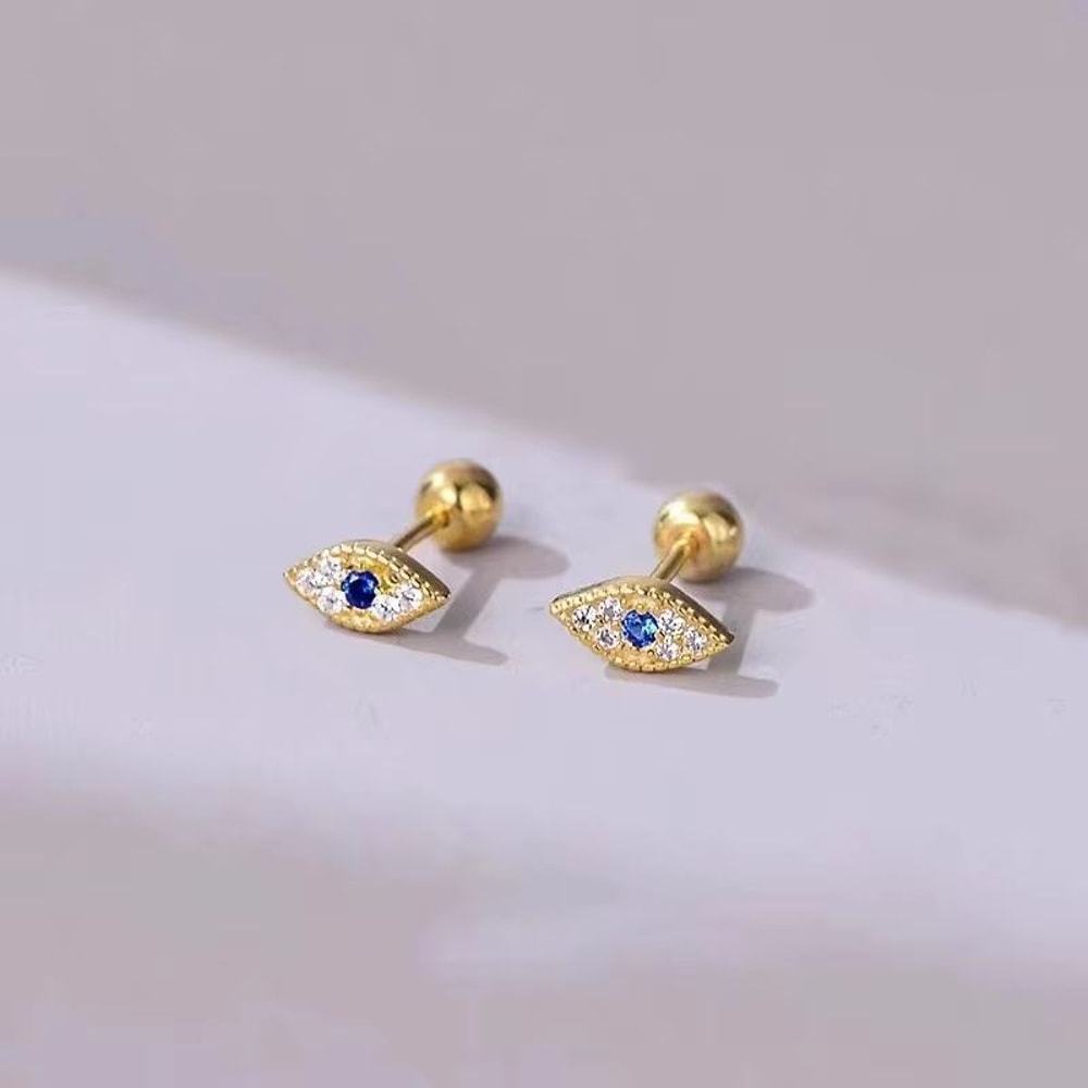 Hypoallergenic Heart Cartilage Earrings For Women Screw Back Helix Stud Earrings For Sensitive Ear 16