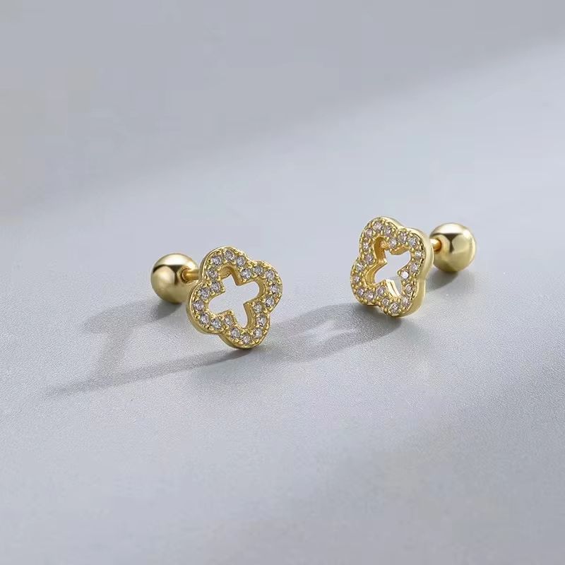 Hypoallergenic Heart Cartilage Earrings For Women Screw Back Helix Stud Earrings For Sensitive Ear 17