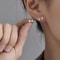 Hypoallergenic Heart Cartilage Earrings For Women Screw Back Helix Stud Earrings For Sensitive Ear 21