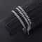 2pcs Mens Cuban Chain Necklace And Bracelet Silver Color Chunky Chain Set In Stainless Steel 1