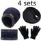 4pcs Velvet Winter Hat And Scarf Set With Warm Beanie And Gloves Unisex Neck Warmer Outdoor Cold W 10