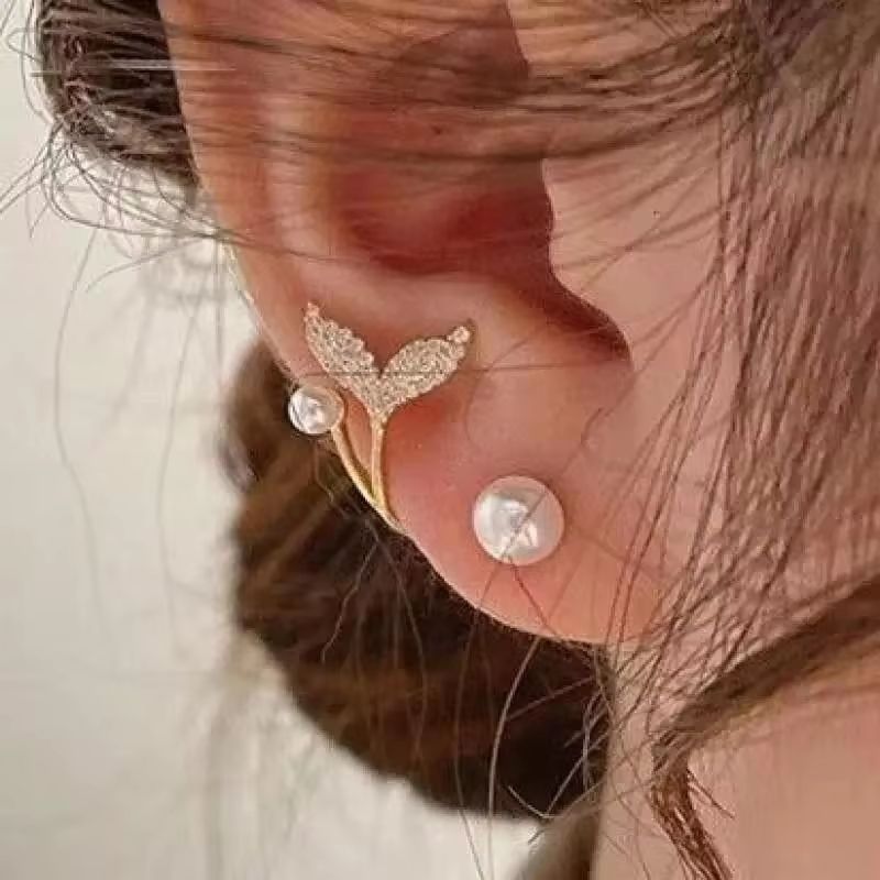 Korean Fashion Crystal Heart Zircon Earrings For Women 925 Silver Needle 13