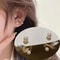 Korean Fashion Crystal Heart Zircon Earrings For Women 925 Silver Needle 14