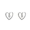 Korean Fashion Crystal Heart Zircon Earrings For Women 925 Silver Needle 4