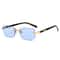Rimless Rectangle Small Square Sunglasses For Women And Men 9