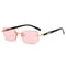 Rimless Rectangle Small Square Sunglasses For Women And Men 14