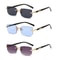 Rimless Rectangle Small Square Sunglasses For Women And Men 16