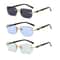 Rimless Rectangle Small Square Sunglasses For Women And Men 19