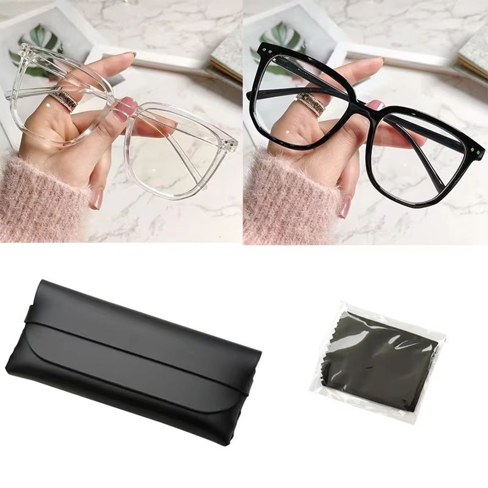 Retro Anti Blue Light Glasses For Women With Flat Light Frame 10