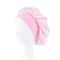 Womens Satin Wide Brim Sleep Bonnet With Elastic Band 5