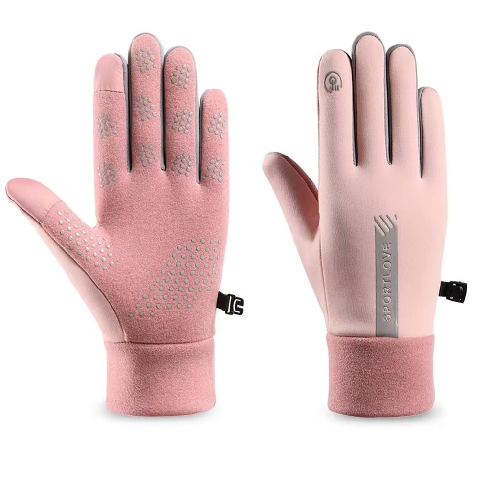 CozyShield Womens Winter Cycling Gloves With Thermal Fleece Waterproof Protection 7