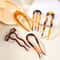 Tortoiseshell U Shaped Hair Fork Acetate Hairpin For Elegant Buns And Updos 15