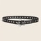 Star Riot Y2K Punk Rivet Belt Black PU Goth Eyelet Belt For Jeans Skirts 3