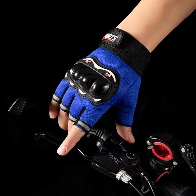 IronGrip Half Finger Motorcycle Gloves Tactical OffRoad Racing Gloves For Men 1