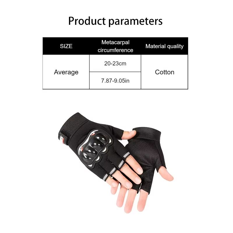 IronGrip Half Finger Motorcycle Gloves Tactical OffRoad Racing Gloves For Men 5