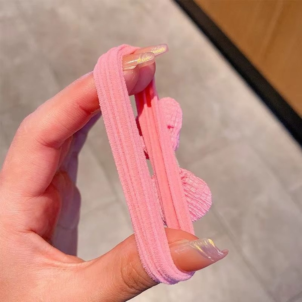 Princess Blossom Flower Hair Ties Set 12PCS Elastic Bow Scrunchies For Girls And Women 4