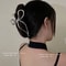 Elegant Bow Metal Hair Claw Clip Gold Silver Geometric Hollow Hairpin For Women 4