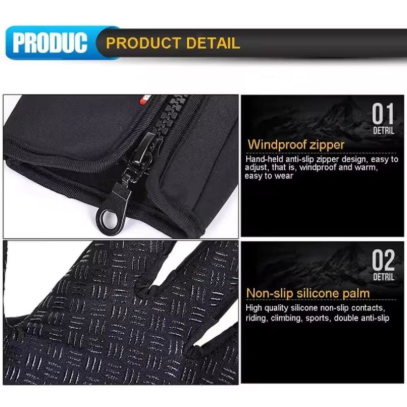 ArcticTouch Touchscreen Winter Gloves Unisex Waterproof Windproof Cycling Ski Gloves 3