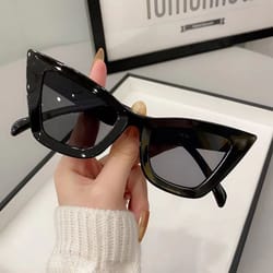 urban chic big frame vintage square sunglasses for women and men