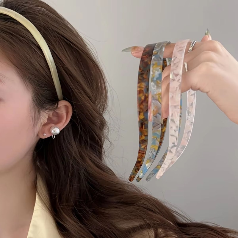 Elegance Ease Non Clamping Headband Acetate Hairband For Women And Girls 0