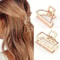 SweetHeart Mini Metal Hair Claw Clips Non Slip Hollow Heart Barrettes For Women Girls 2