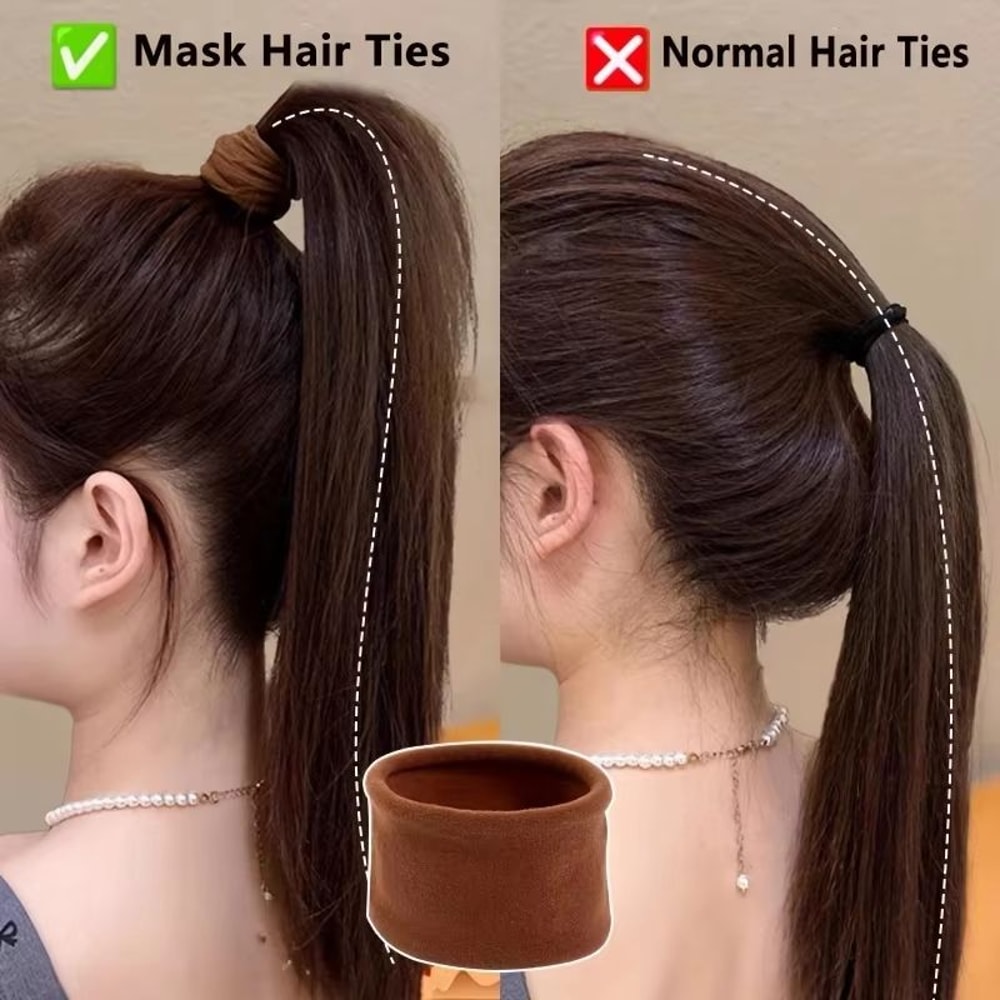 ColorJoy Elastic Hair Bands Set Colorful Nylon Small Hair Ties For Girls Women 2