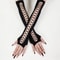 Midnight Muse Long Lace Fingerless Gloves For Nightclub Party Cosplay 0