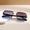GM Lumias Oversized Semi Rimless Sunglasses For Men Vintage Gradient Casual Shades 4