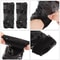 Midnight Edge Gothic Black Gloves Unisex Fingerless Long Club Cosplay Mitts 1