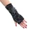 Midnight Edge Gothic Black Gloves Unisex Fingerless Long Club Cosplay Mitts 4