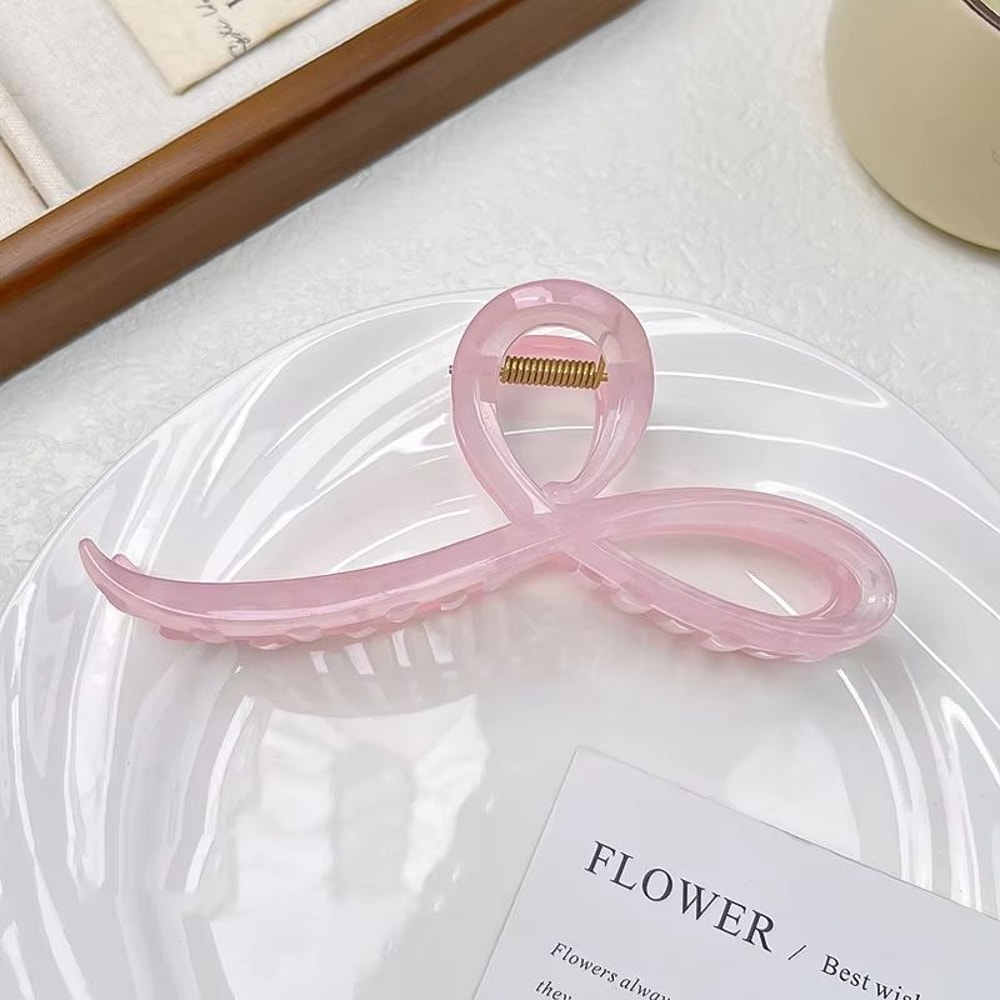 Elegant Jelly Bow Hair Claw For Women And Girls 6