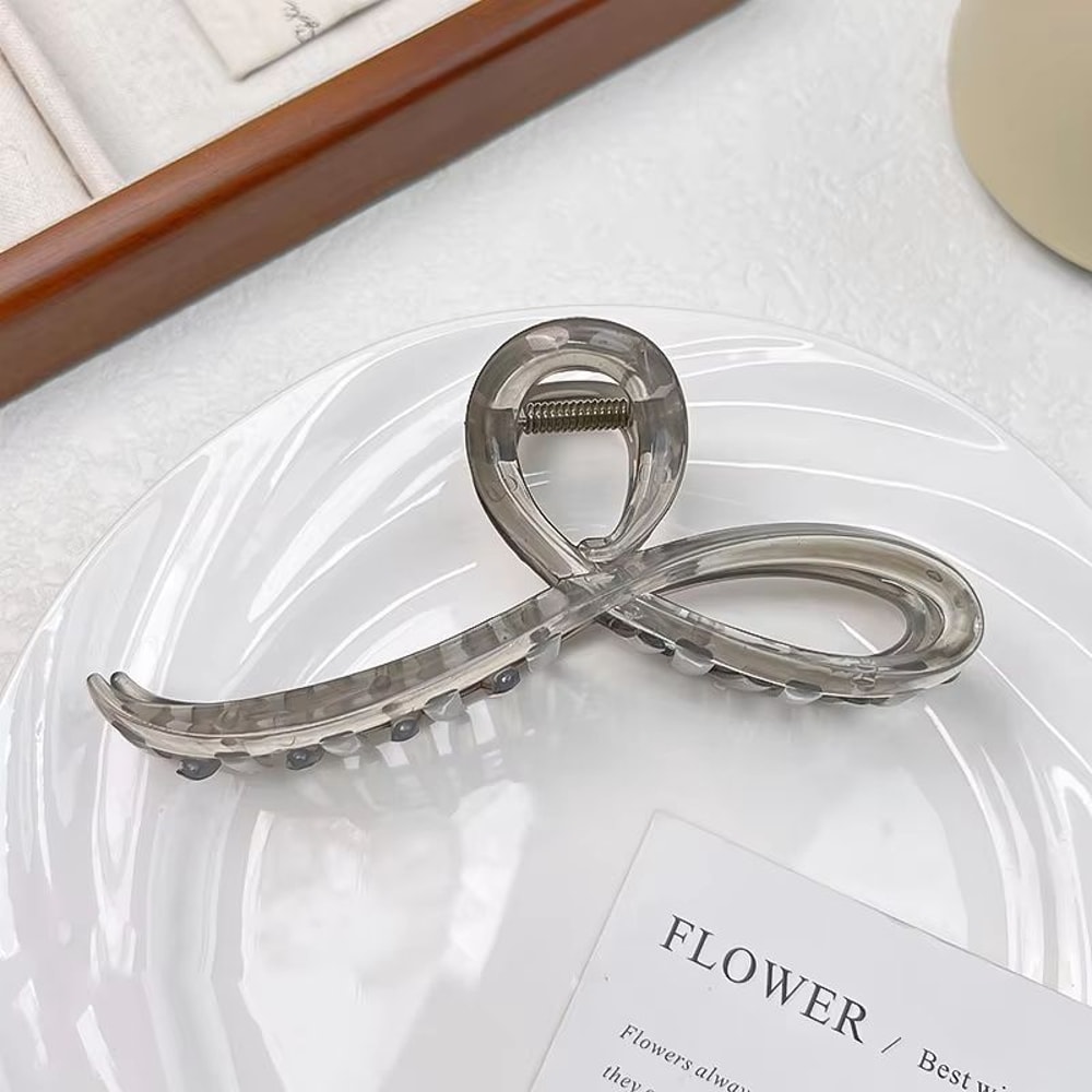 Elegant Jelly Bow Hair Claw For Women And Girls 9