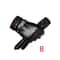 UrbanDrive Black Leather Gloves For Men Thin Winter Touchscreen Driving Style 2