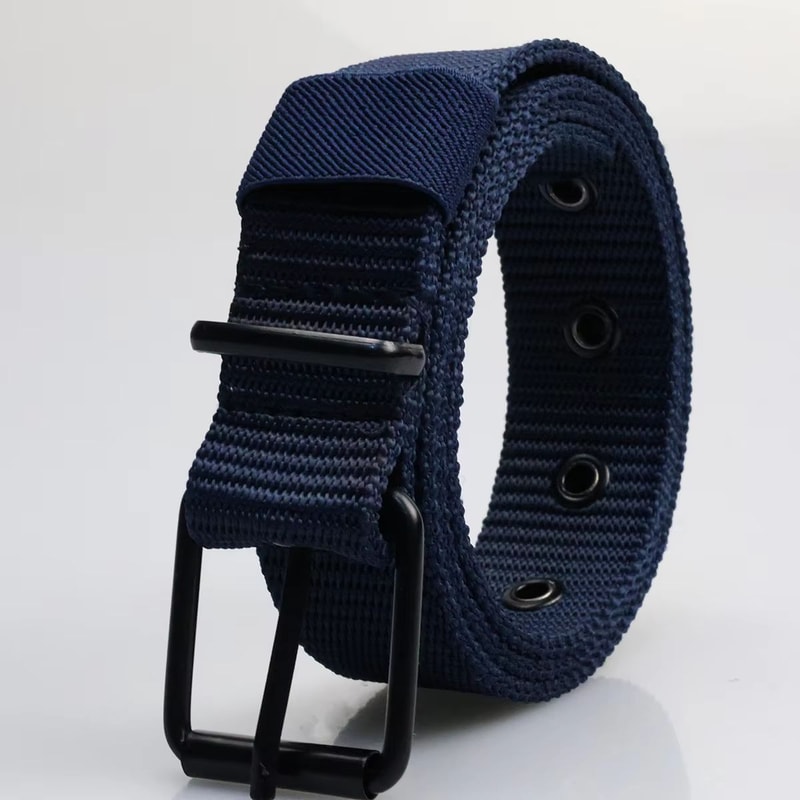 PorousPin Canvas Belt Mens Adjustable Pin Buckle Training And Denim Belt 10