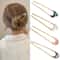 LunaShell Shell Hairpin Silver Gold Enamel U Shape Hair Stick For Women 1