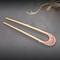 LunaShell Shell Hairpin Silver Gold Enamel U Shape Hair Stick For Women 8