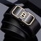 PrimeLetter Mens Automatic Buckle Belt Toothless Business Fashion Belt With Letter Buckle 3