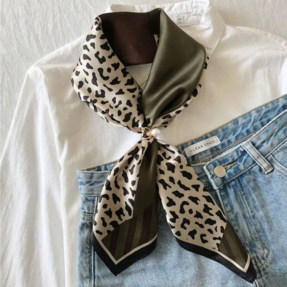 Blush Bloom Silk Scarf 70cm Pink Floral Square Scarf For Women 1